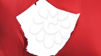 Cracked Morocco flag, white background, 3d rendering