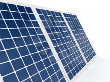 Royalty Free Clipart Image of Solar Panels