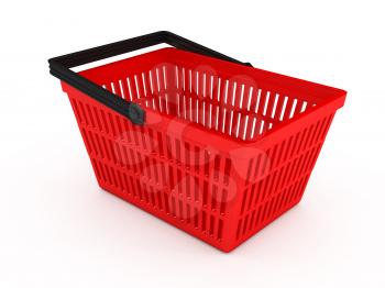 Royalty Free Clipart Image of a Shopping Basket