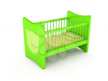 Royalty Free Clipart Image of a Crib