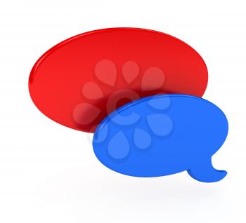 Royalty Free Clipart Image of Speech Bubbles