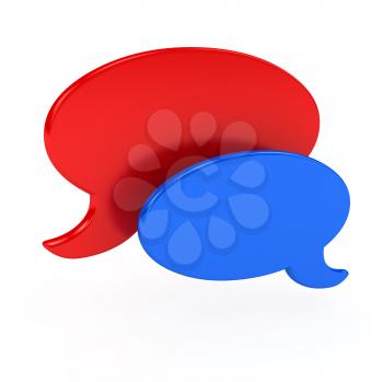 Royalty Free Clipart Image of Speech Bubbles