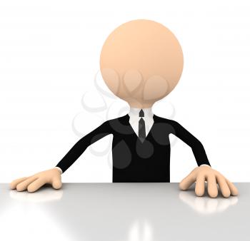 Royalty Free Clipart Image of a Businessman