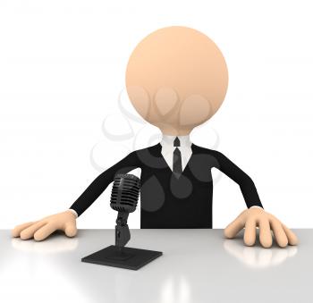 Royalty Free Clipart Image of a Businessman