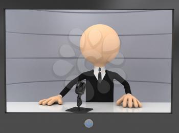 Royalty Free Clipart Image of a Businessman