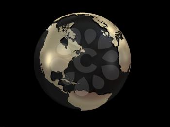 Royalty Free Clipart Image of Planet Earth