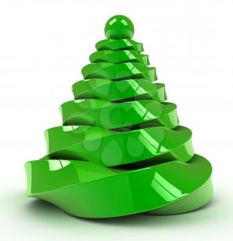 Royalty Free Clipart Image of a Christmas Tree