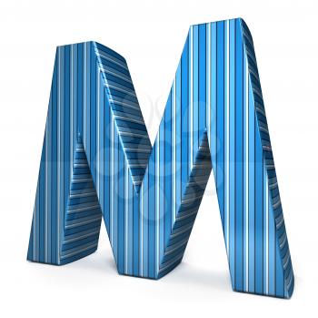 Royalty Free Clipart Image of a Blue Letter