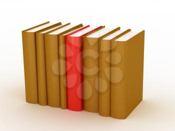 Royalty Free Clipart Image of a Stack of Books