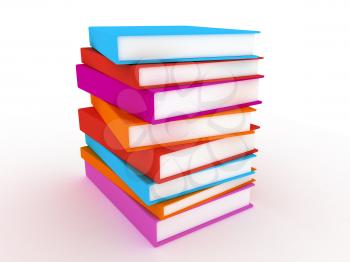 Royalty Free Clipart Image of a Stack of Books