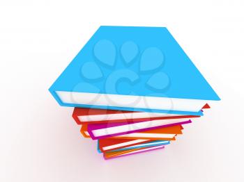 Royalty Free Clipart Image of a Stack of Books