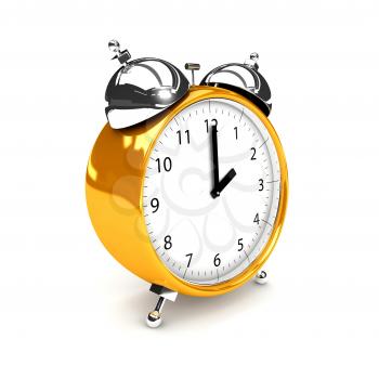 Royalty Free Clipart Image of an Alarm Clock