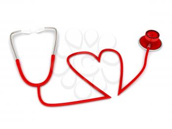 Royalty Free Clipart Image of a Stethoscope