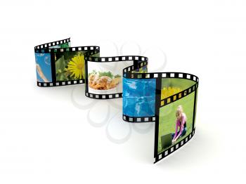 Royalty Free Clipart Image of a Filmstrip