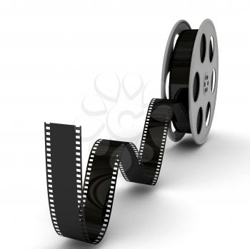 Royalty Free Clipart Image of a Film Reel