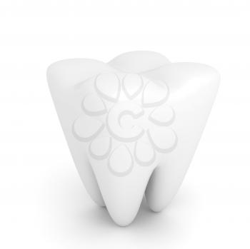 Royalty Free Clipart Image of a Tooth