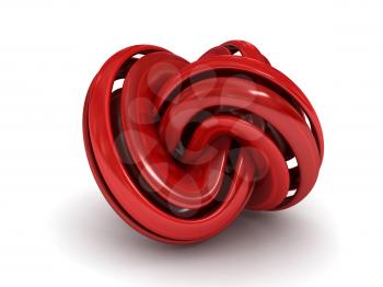 Royalty Free Clipart Image of an Abstract Torus Knot