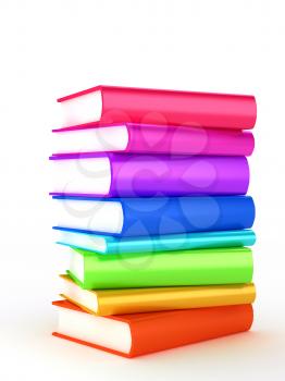 Royalty Free Clipart Image of a Stack of Books