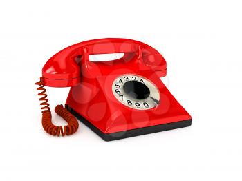 Royalty Free Clipart Image of a Telephone