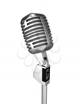 Royalty Free Clipart Image of a Microphone