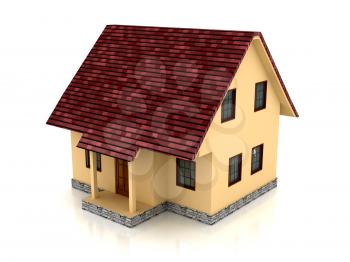 Royalty Free Clipart Image of a House