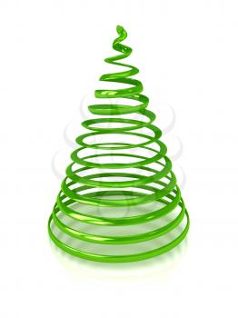 Royalty Free Clipart Image of a Christmas Tree