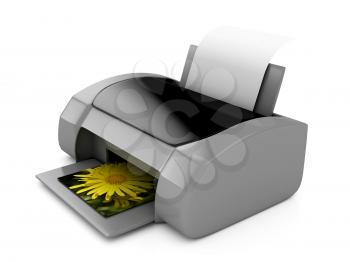 Royalty Free Clipart Image of a Printer