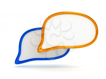 Royalty Free Clipart Image of Speech Bubbles