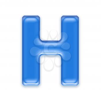 Royalty Free Clipart Image of a Letter 'H'