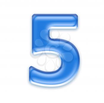 Royalty Free Clipart Image of a Number Five