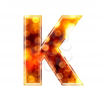 Royalty Free Clipart Image of a Letter 'K'