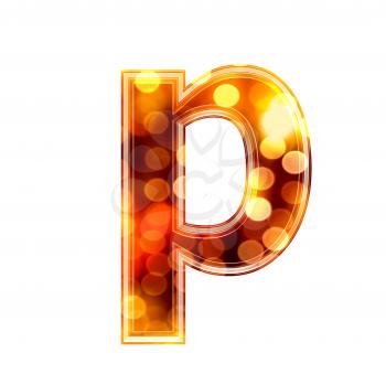 Royalty Free Clipart Image of a Letter 'p'