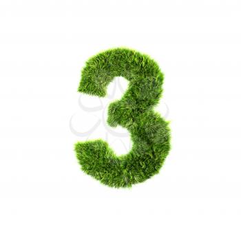 Royalty Free Clipart Image of a Number Three