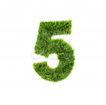 Royalty Free Clipart Image of a Number Five