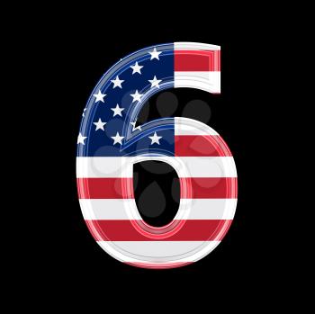 Royalty Free Clipart Image of a Number Six