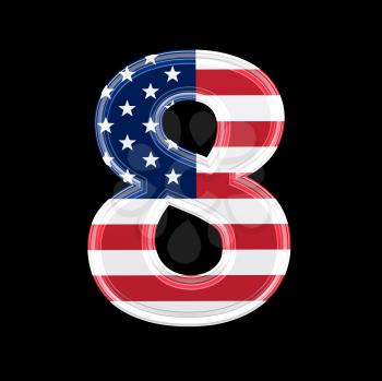 Royalty Free Clipart Image of a Number Eight