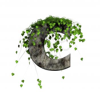 Royalty Free Clipart Image of a Letter 'C'
