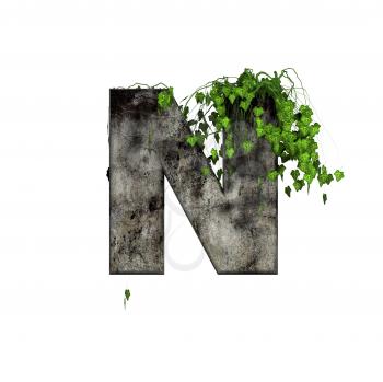 Royalty Free Clipart Image of a Letter 'N'