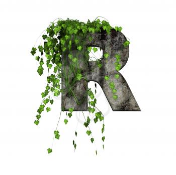 Royalty Free Clipart Image of a Letter 'R'