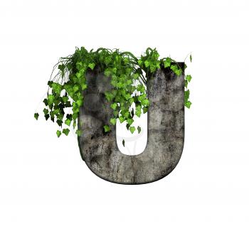 Royalty Free Clipart Image of a Letter 'U'