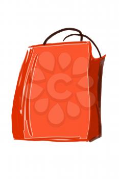 Royalty Free Clipart Image of a Shopping Bag