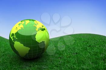 Royalty Free Clipart Image of The Earth