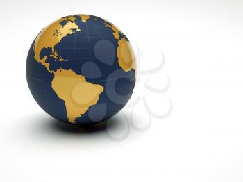 Royalty Free Clipart Image of The Earth