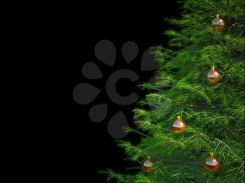 Royalty Free Clipart Image of a Christmas Tree