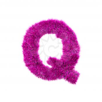 pink grass letter