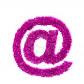 Pink grass arobas sign