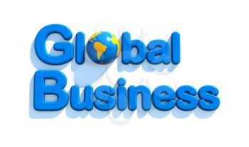 Concept of global business - 3d illustration