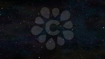 Beautiful starscape in a colorful space background.