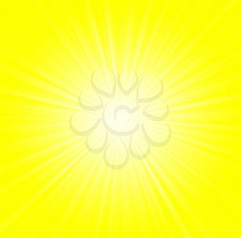 Starburst background, sunbeams going in all directions, yellow and white
