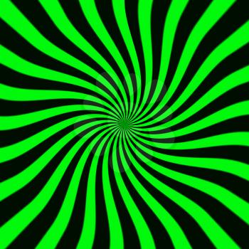 Starburst background, sunbeams going in all directions, green and black